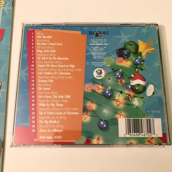 Veggie Tales A Very Veggie Christmas CD Christmas Album And Activity Book - Picture 8 of 16